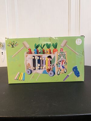 NEW BIGSHU 10-in-1 Toddler Montessori Wooden Preschool Educational Learning Toys