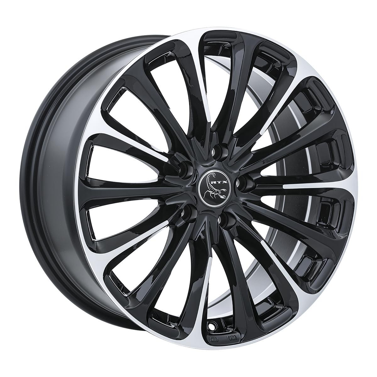 One 16 Inch Black Machined Alloy Wheel for 2002-2003 Mazda