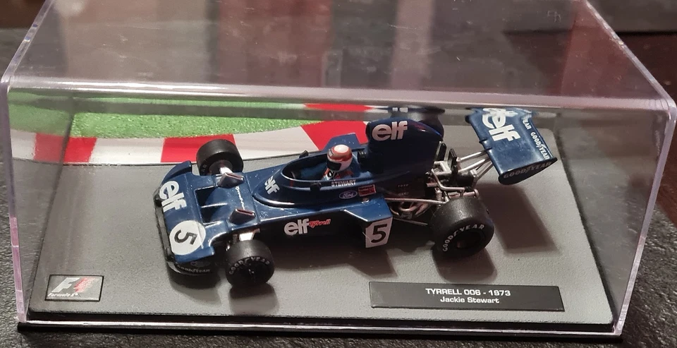 Modellino F1 1:43 Tyrrel 006 1973 - Jackie Stewart - Marca F1 Collection custom - Immagine 3 di 3