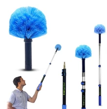 EVERSPROUT 8-10 Ft. Extension Pole & Cobweb Duster Combo - High Reach Cleaning