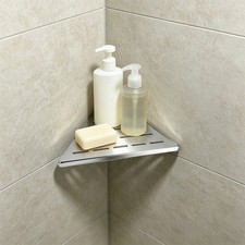Triangular Storage Shelf 304 Stainless Steel Corner Shelf For Shower Bathroom