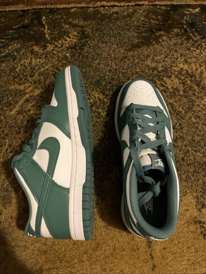 Youth Nike Dunks White/Malachite