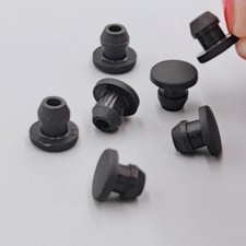 Hole Plug End Cap Round Silicone Rubber Blanking Seal Bung 2.5mm - 50.6mm Black