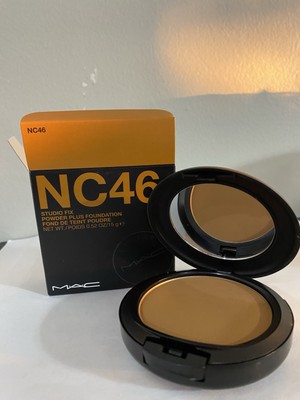 【Brand New】MAC Studio Fix Powder Plus Foundation, 1.5g, Shade: NC46, 100% authen