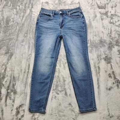 No Boundaries Jeans Womens 14 Blue High Rise Skinny Leg Stretch Denim Casual