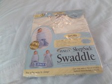 Halo Sleep Sack Swaddle Small 12-18lb Cream 100 cotton NIP