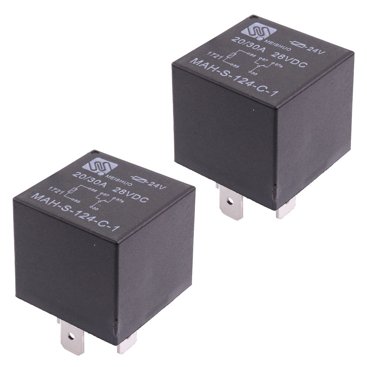2x 24V Automotive Changeover Relay 40A 5-Pin SPDT Auto Truck