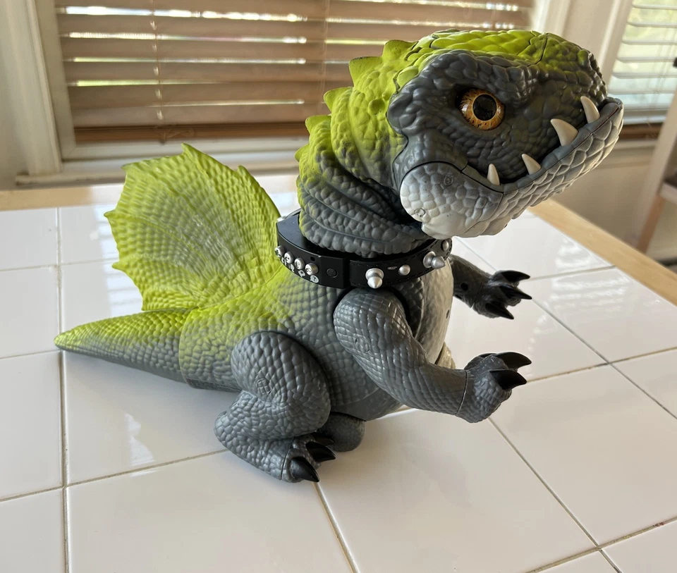 Juguete interactivo de dinosaurio Mattel Cruncher 2009 mascota prehistórica rara (solo figura) Foto 2 de 4