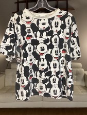 Vintage 80's 90's Mickey  Co Disney T Shirt Mickey Mouse Expressions AOP