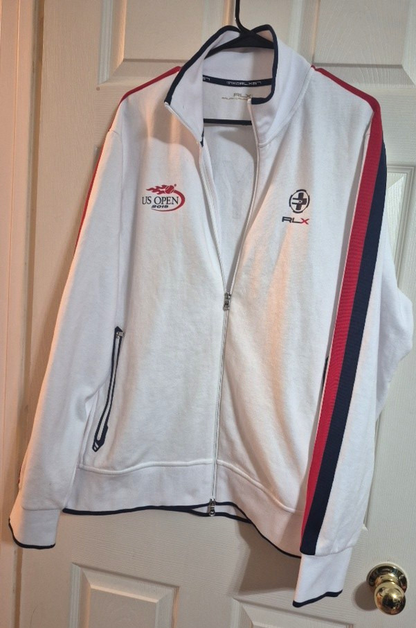 Ralph Lauren RLX 67 White U.S. Open 2015 NYC Jacket Size XL image 2