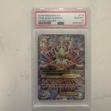 2016 POKEMON XY FATES COLLIDE #118 FULL ART/M ALAKAZAM EX PSA 10 on eBay