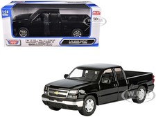 2006 CHEVROLET SILVERADO 1500 PICKUP BLACK 1/25 DIECAST MODEL BY MOTORMAX 79393