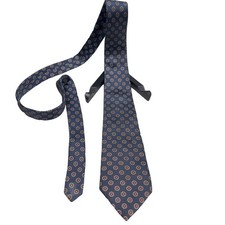 Christian Dior 100% Silk Tie Italian Fabric Made In USA Vintage Classic Style