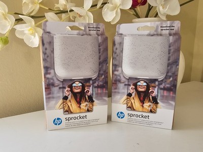 HP Sprocket 200 Wireless Zink Zero Ink 2x3'' Photo Printer  HPISPW Luna Pearl