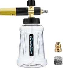 Foam Cannon For Pressure Washer, 1 liter, 11.5 cm x 17.5 x 18.3 cm, Yellow 