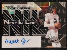 2025 Leaf Metal Next in Line Matt Zollers #NL-MZ1 Black Prismatic Auto /5 SSP