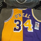 SHAQUILLE O’NEAL Signed Lakers limited edition home and away  Custom Jersey XL  — photo 5