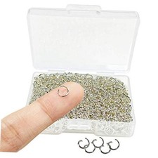 1000 Pcs Silver Plated Jump Split Circle Clasp Connecting Rings - Jewelry