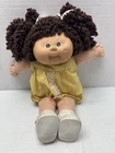 Vtg Cabbage Patch Doll 1978-83 Head Mold 8 Popcorn Brown Hair Brown Eyes KT