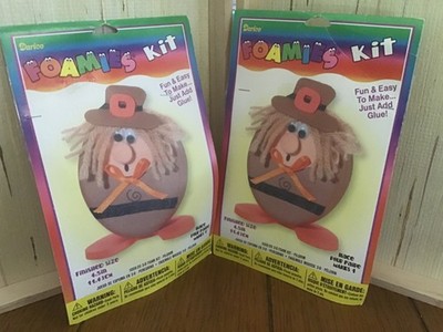 2 Darice Foamies Thanksgiving Pilgrim Kit New in Packaging