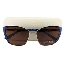 ANNE KLEIN AK7107 Sunglasses - Navy Silver - 1 ct