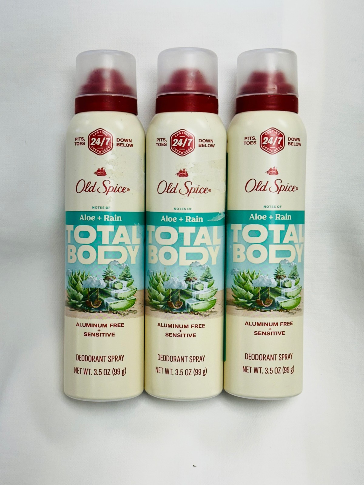 By Old Spice ~ 3.5oz ~ Aloe + Rain Scent