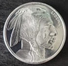 1oz Golden State Mint .999 Fine Silver Buffalo Bullion Round