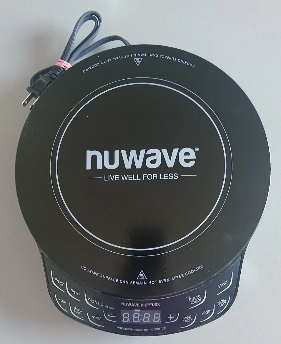 Nuwave PIC Flex Precision Induction Cooktop Model 30501 Black Shatter Proof NICE