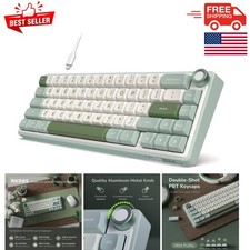 Ergonomic Cyan 60 Gaming Keyboard - RGB Backlit, Programmable, Hot Swappable