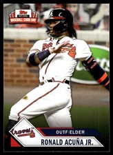 Ronald Acuna Jr. 2021 Topps National Baseball Card Day #3 Braves MLB READ