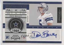 2011 Playoff Contenders Rookie Ticket Dan Bailey #194 Auto s7f