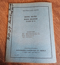 Radiomarine Instruction Book model AR-8510 RCA VLF Receiver #2