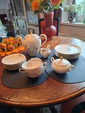 Altes Seltmann & Weiden, Dekor Liane Teegeschirr für 4 Personen aus den 50iger