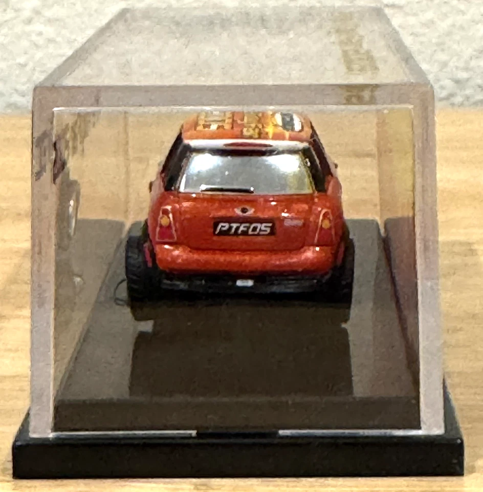 Vintage New 2005 Matchbox Pre Toy Fair Mini Cooper Orange Car In Case - Image 4 of 4