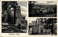 Postcard Venusberg Drebach in the Erzgebirge, school, municipal office,... - 4672694