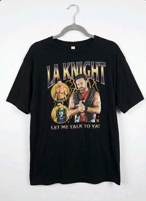 Collage Bootleg Style WWE LA Knight T-Shirt 2XL