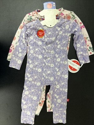 Magnetic Me 2 Piece Grow With Me Convertible Coveralls Set Size 3-6M NWT
