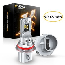 2x 9007/HB5 LED Headlight Bulbs Kit 6500K White High Low Beam Light Super Bright