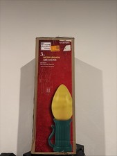 3 ft. Battery Operated LED Jumbo YELLOW Bulb Holiday Yard Decor Home Accents