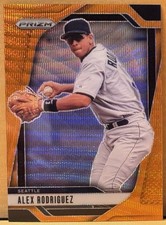 2025 Panini Prizm Alex Rodriguez SP Orange Wave Prizm Seattle Mariners 32/49