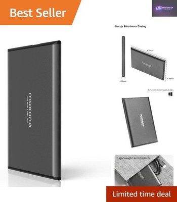 Kompakte und stilvolle 320GB externe Festplatte - USB 3.0 kompatibel für einfache Verwendung
