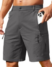 Men's Hiking 9" Cargo Shorts Lightweight Outdoor Shorts Quick Dry Golf Campin...