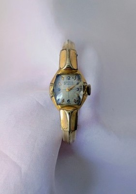 *FOR PARTS* Benrus 10K Rolled Gold Plated Gold Electroplated Watch 18mm