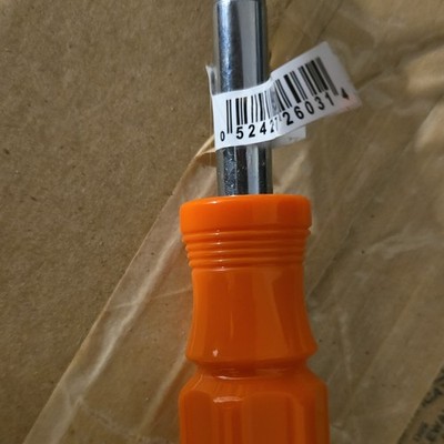 Lutz 6-IN-ONE Screwdriver Orange Model 6-IN-ONE Type Orange Hand Tool