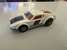 Matchbox Lesney Superfast No. 8 De Tomaso Pantera White/Orange/Blue Base 1:64 NM