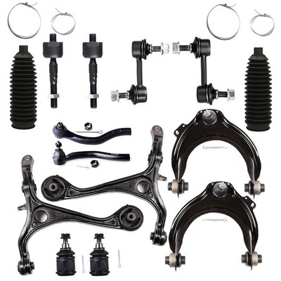 14x For Honda Accord 2003-2007 Front Lower Ball Joints Control Arms Tie Rod End