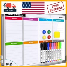 16"x12" Red Double-Sided Dry Erase Board - Perfect for Scheduling  Organization