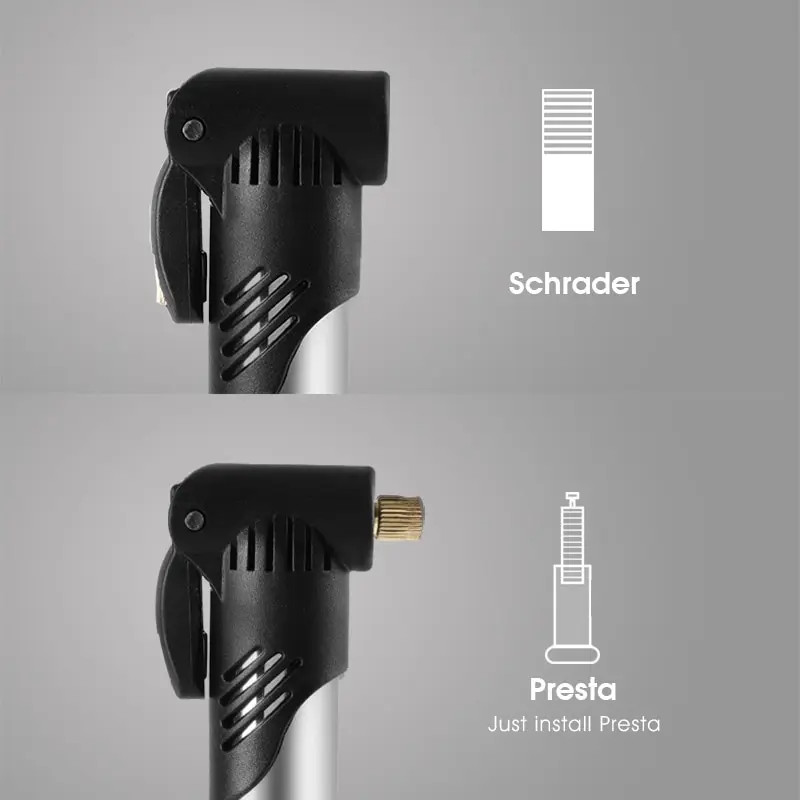 Mini Bike Pump Hand Air Pump Presta Schrader MTB Road Tire Inflator Pump US