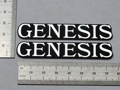 Genesis Physics Speaker Badge Logo Emblem 3 Inch - Premium Silver With Adhesive 