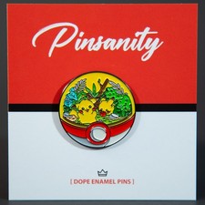 Pikachu's in Pokeball Pin - Fast Shipping from USA - Brooch - Pokemon